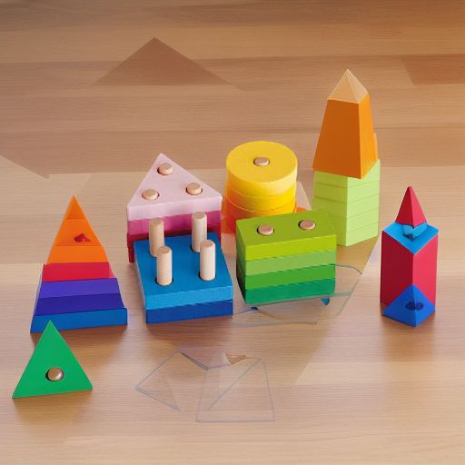 Пирамидка-сортер БАЗОВЫЕ ГЕОМЕТРИЧЕСКИЕ ФИГУРЫ Woody