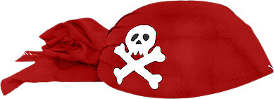 Головной убор ПИРАТА, красный Widmann