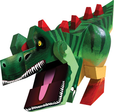 Модель деревянная ТИРЕКС Colorific