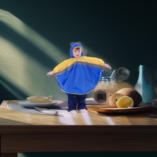 Дождевик СВЕТЛЯЧОК, сине-желтый, рост 122-128 Чудо-Чадо