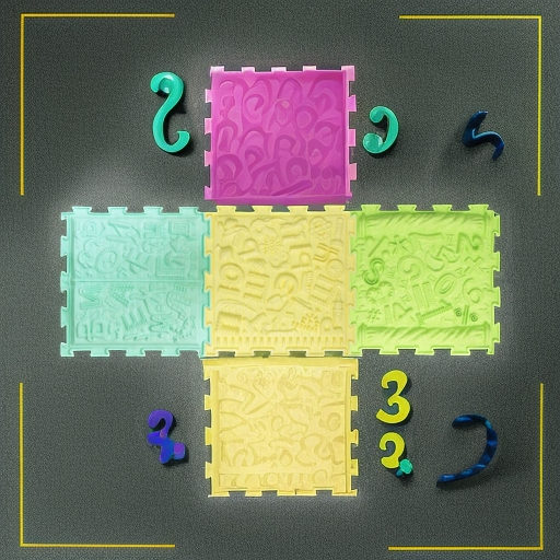 Детский массажный орто коврик пазл Буквы-Цифры Ортодон