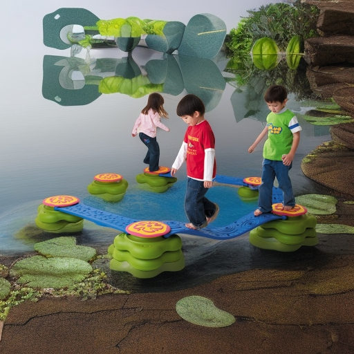 Тактильная дорожка Водяная лилия большой набор, 12 элементов Weplay