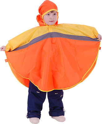 Дождевик СВЕТЛЯЧОК, оранжево-желтый, рост 110-116 Чудо-Чадо