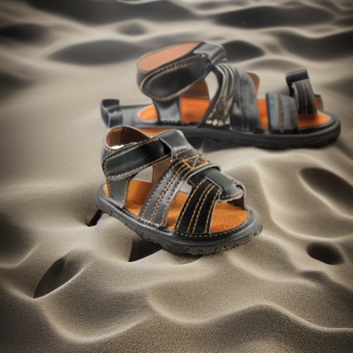 Сандалики для мальчика черные, 0-6 месяцев Luvable Friends