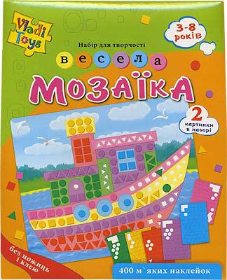 Веселая мозаика КОРАБЛИК и МАШИНКА Vladi Toys