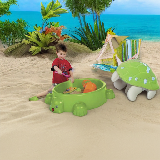 Песочница ЧЕРЕПАХА с крышкой Paradiso