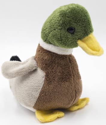 Игрушка мягкая Утка 18 см со звуком LEOSCO