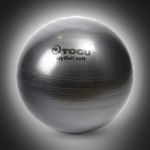 Гимнастический мяч TOGU My Ball Soft 75 см черный перламутровый