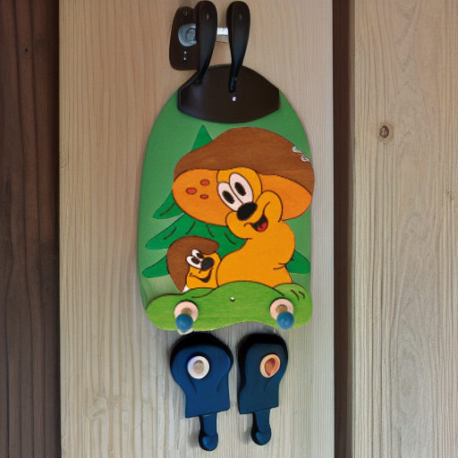 Вешалка настенная ГРИБЫ, 2 крючка Pomy Toys