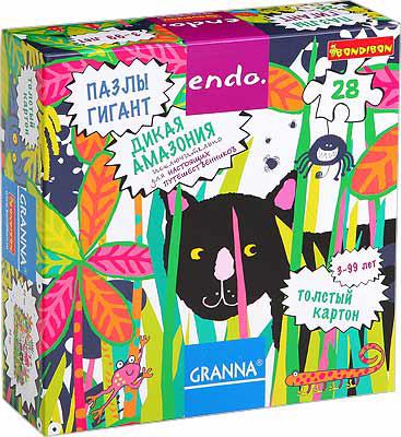 Пазл-гигант ДИКАЯ АМАЗОНИЯ, 28 деталей Bondibon