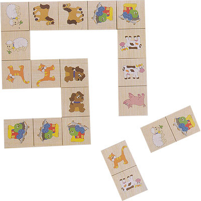 Домино деревянное СЧАСТЛИВЫЙ ПАРОВОЗИК Woody