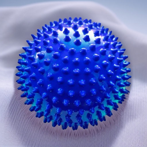 Мяч мягкий массажный ЕЖИК 18 см МалышОК синий Альпина Пласт