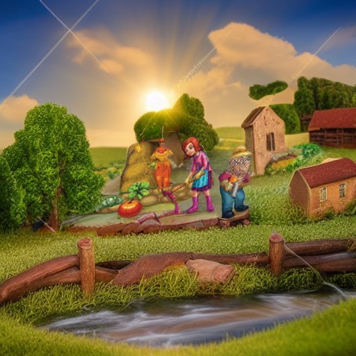 Магнитный театр ЛЕТО В ДЕРЕВНЕ Bondibon