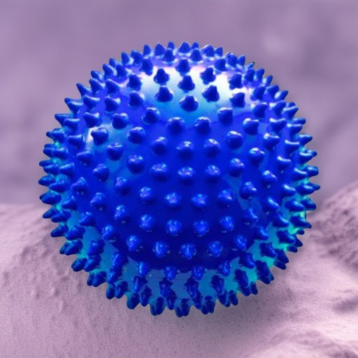 Мяч мягкий массажный ЕЖИК 18 см МалышОК синий Альпина Пласт