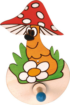 Вешалка настенная МУХОМОР, 1 крючок Pomy Toys