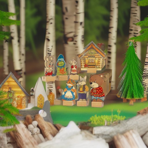 Набор ПЕРСОНАЖИ СКАЗКИ ТЕРЕМОК Краснокамская игрушка