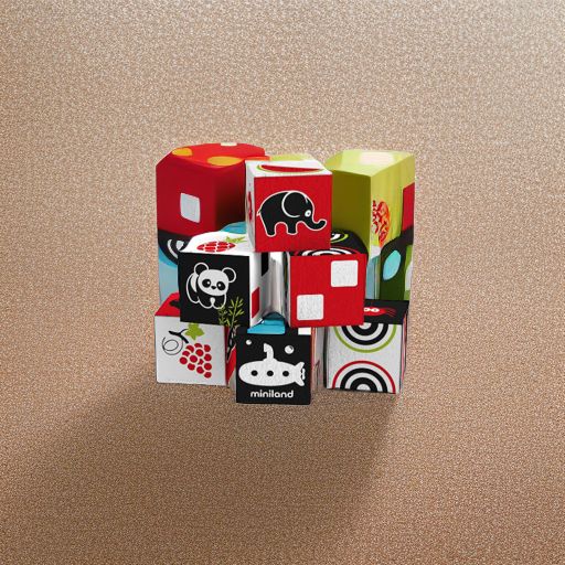 Первые кубики Мякиши, 6 штук Miniland