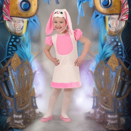 Карнавальный косюм Зайчик девочка, рост 110 Widmann