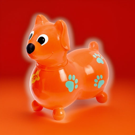 Попрыгун Собачка KODY оранжевая Ledraplastic