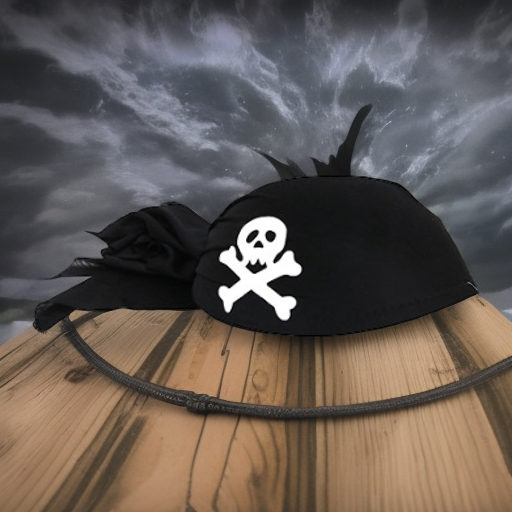 Головной убор ПИРАТА, черный Widmann