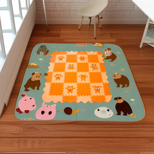 Мягкий пол универсальный МИШКИ 33х33 см