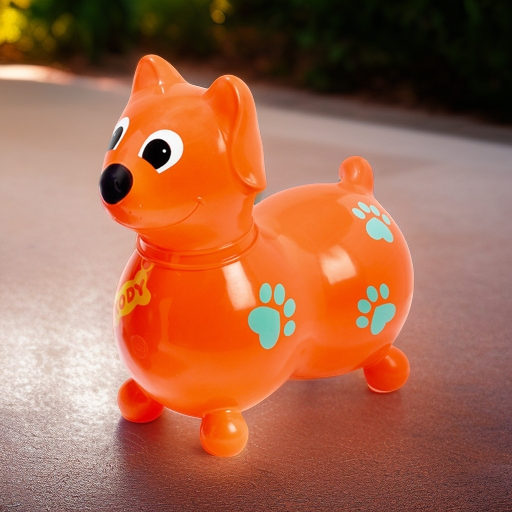 Попрыгун Собачка KODY оранжевая Ledraplastic