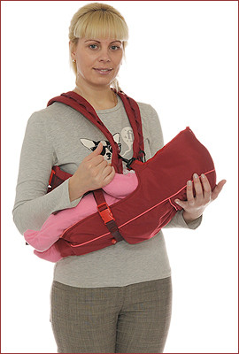 Рюкзак-кенгуру BabyActive Lux, вишневый Чудо-Чадо