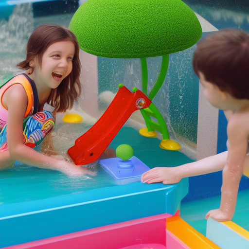 Горка с разбрызгивателем малая Mochtoys