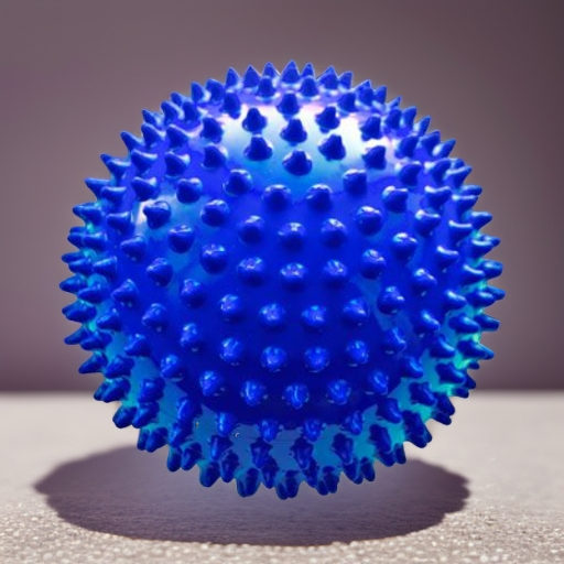 Мяч мягкий массажный ЕЖИК 18 см МалышОК синий Альпина Пласт