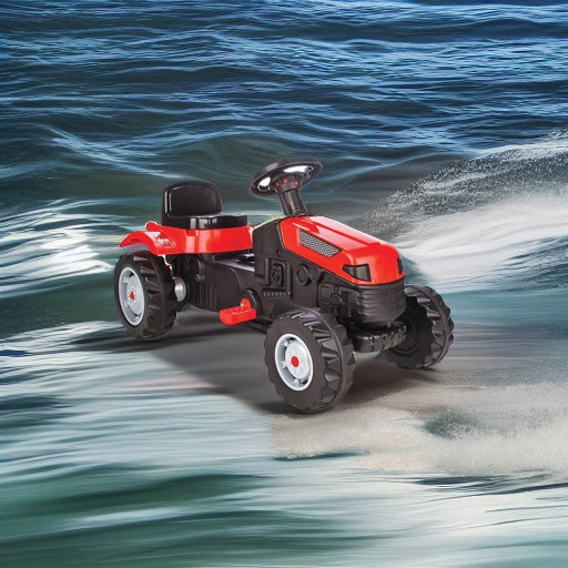 Педальная машина Трактор красный Pilsan