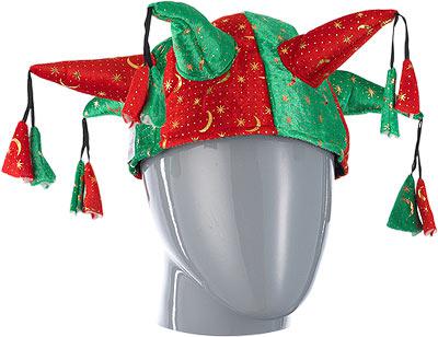 Колпак шутовской с шипами и помпонами Snowmen