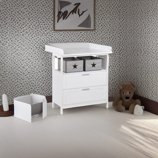 Пеленальный комод с ящиками Hamburg белый Roba