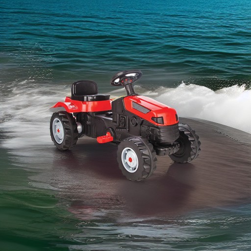 Педальная машина Трактор красный Pilsan