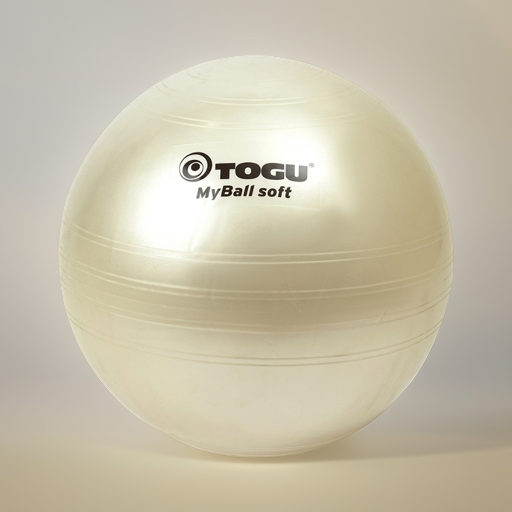Гимнастический мяч TOGU My Ball Soft 65 см белый перламутровый