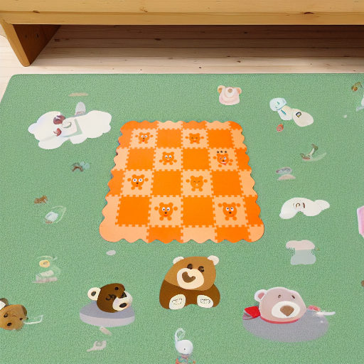 Мягкий пол универсальный МИШКИ 33х33 см