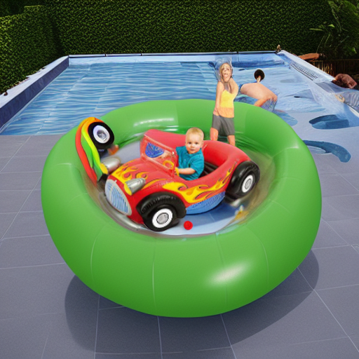 Надувной сухой бассейн ГОНОЧНАЯ МАШИНА с шариками Upright