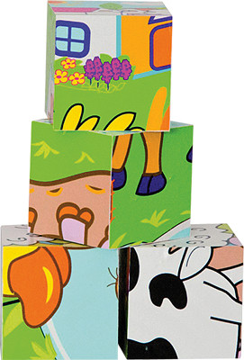 Кубики с картинками ЗВЕРЯТА Woody