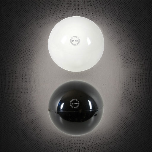 Мяч гимнастический для фитнеса Ритмика Ritmic 400 Competition 17 см черный Ledraplastic