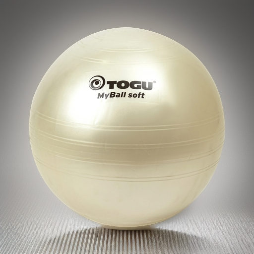 Гимнастический мяч TOGU My Ball Soft 65 см белый перламутровый