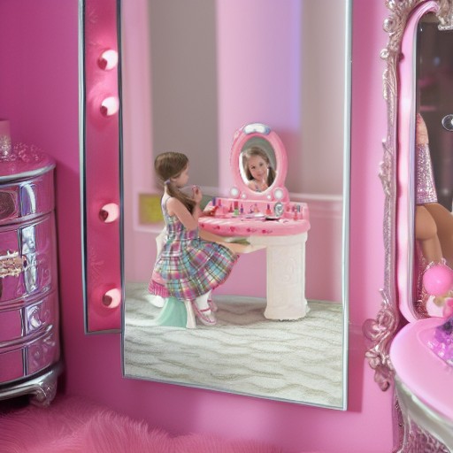 Туалетный столик МАЛЕНЬКАЯ БАРБИ FANTASY VANITY Step 2