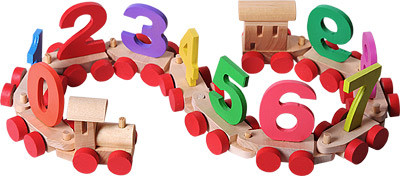 Паровозик с цифрами (в ящичке) ТД Дворики