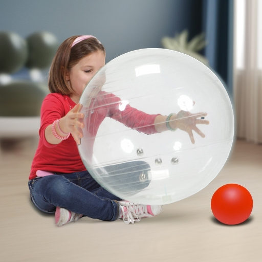 Мяч гимнастический фитбол Jingl Ball 50 см с бубенчиками Ledraplastic