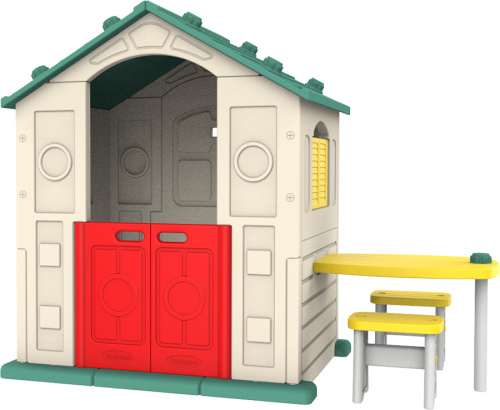 Домик игровой со столиком и стульчиками от TOYO Toy Monarch: волшебный мир в детской комнате Домик игровой со столиком и стульчиками от TOYO Toy Monarch: волшебный мир в детской комнате