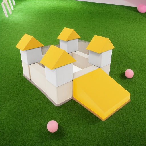 Мягкие игровые блоки Крепость Pastel Romana