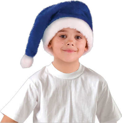 Колпак новогодний синий, р.52 Батик