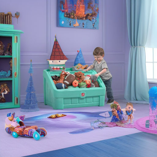 Ящик для игрушек 2 в 1 Step 2 Бирюзовый