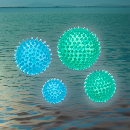 Мяч жесткий массажный ReflexBall голубой 9 см Ledraplastic