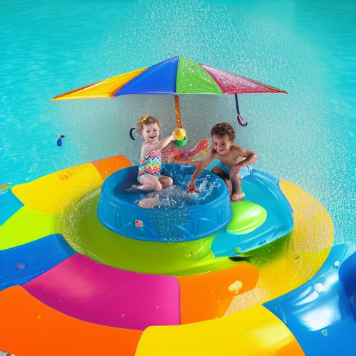 Бассейн для малышей с зонтиком Step 2