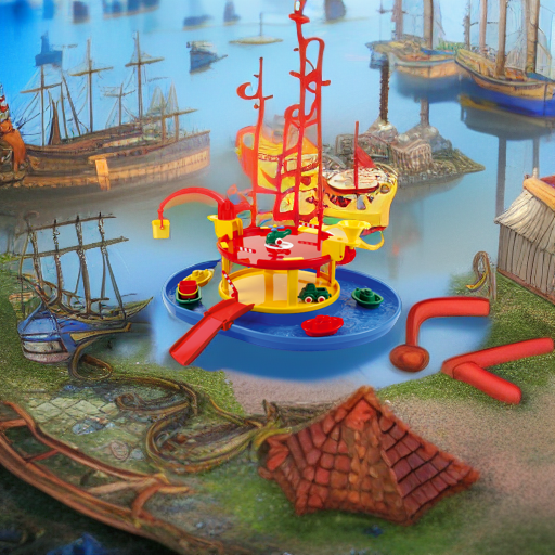 Набор Viking City Порт 2-х уровневый с гаванью