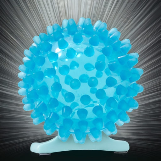 Мяч жесткий массажный REFLEXBALL 6 см, голубой Ledraplastic